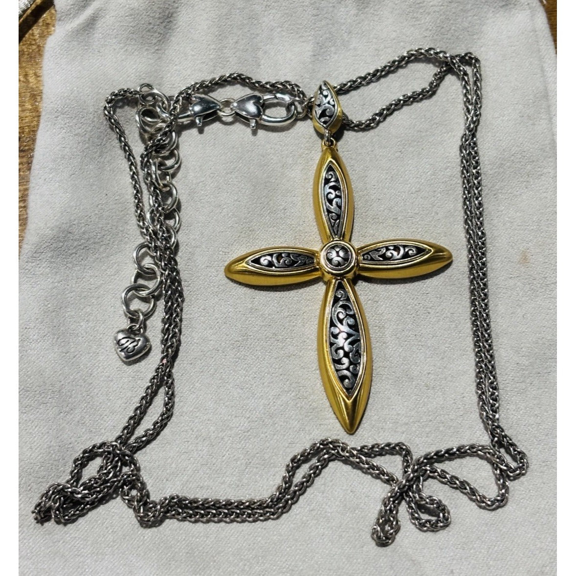 Brighton Elora Luxe Convertible Cross Necklace