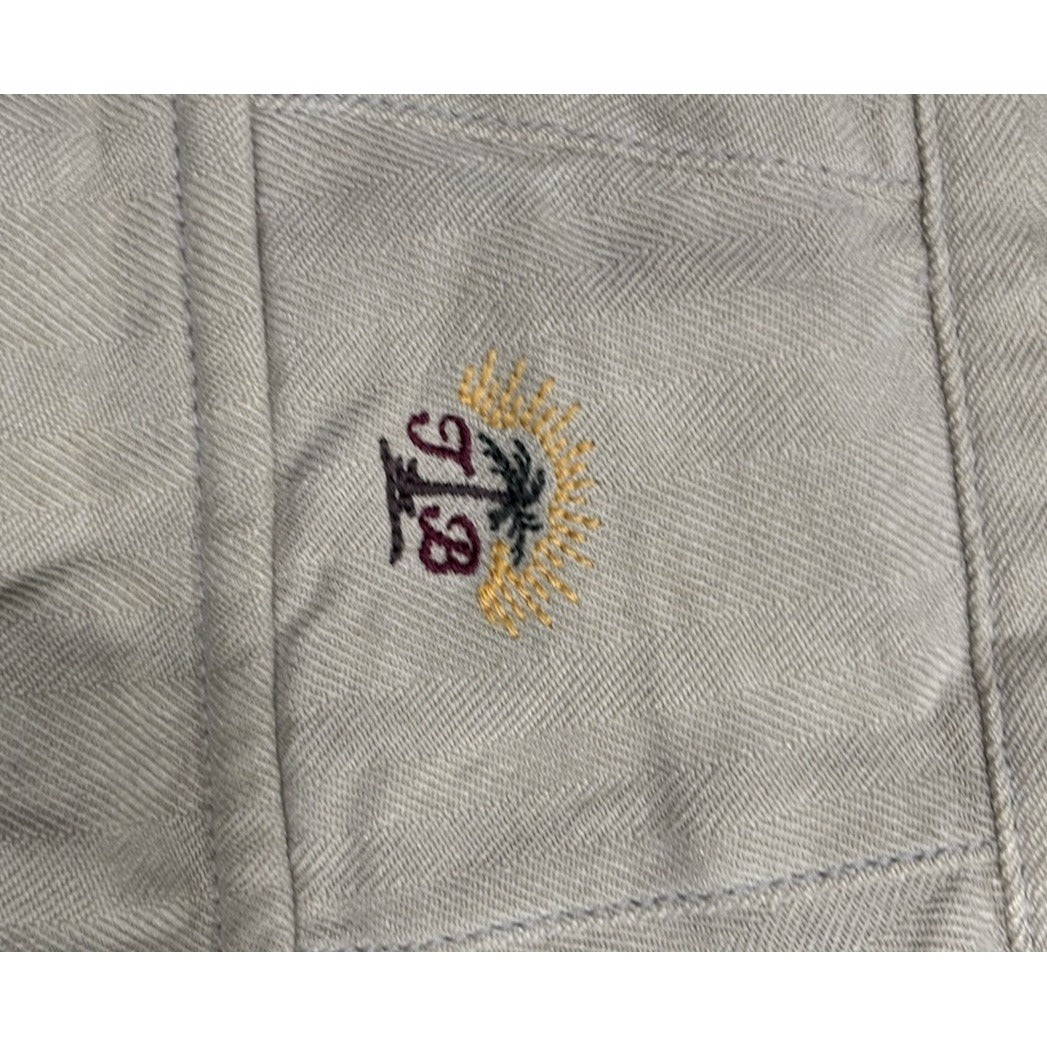 Tommy Bahama Shorts Mens 35 Beige Tan Silk Chino Rugby Pocket Casual Outdoor Men