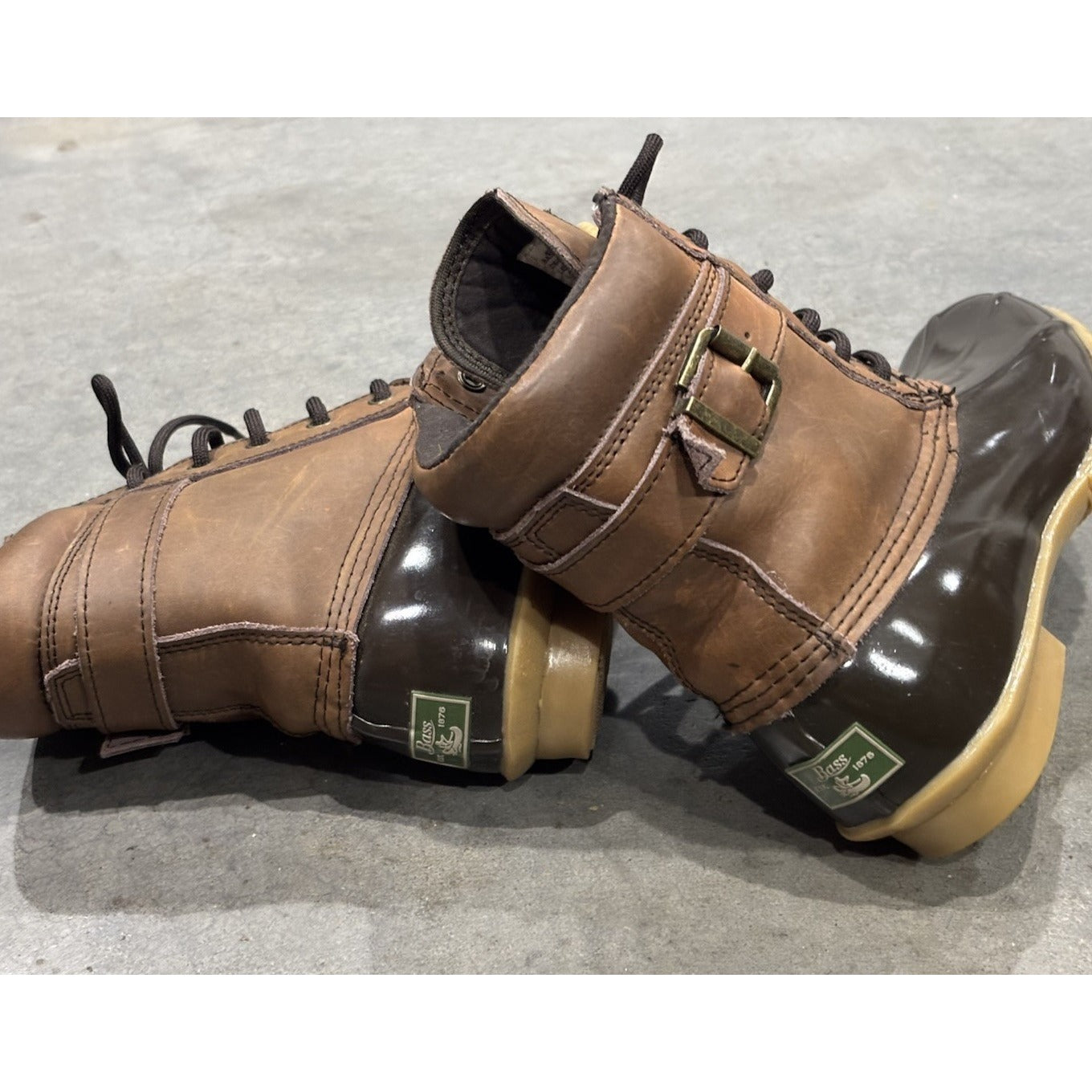 G.H. Bass & Co. Bass Brown Harlequin Duck Boots Size 7