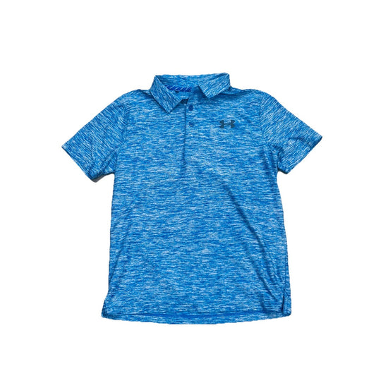 Under Armour Boys Blue Performance Polo Shirt Size M