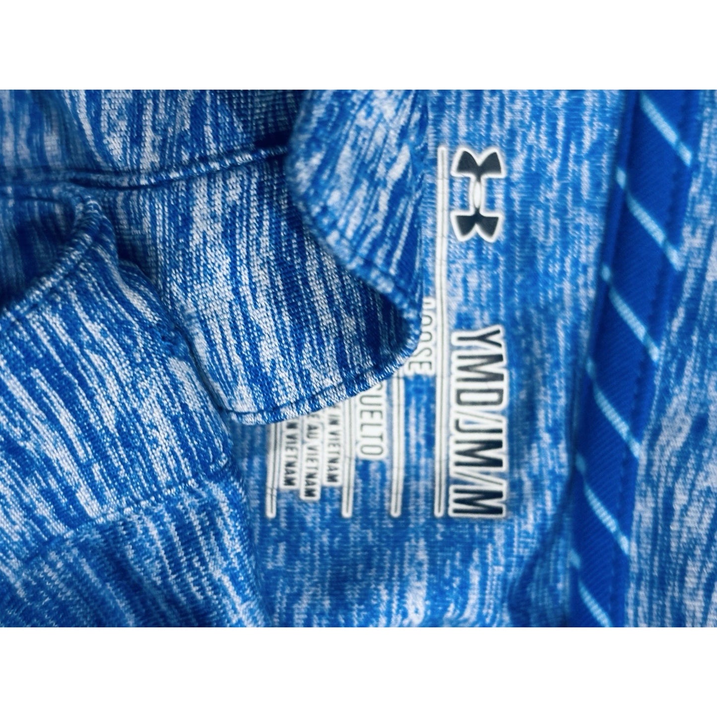 Under Armour Boys Blue Performance Polo Shirt Size M