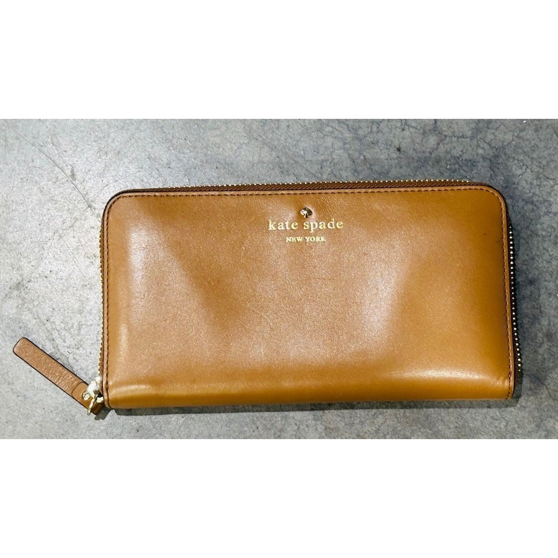 Kate Spade Wellesley Neda Zip Around Accordion Wallet, Brown
