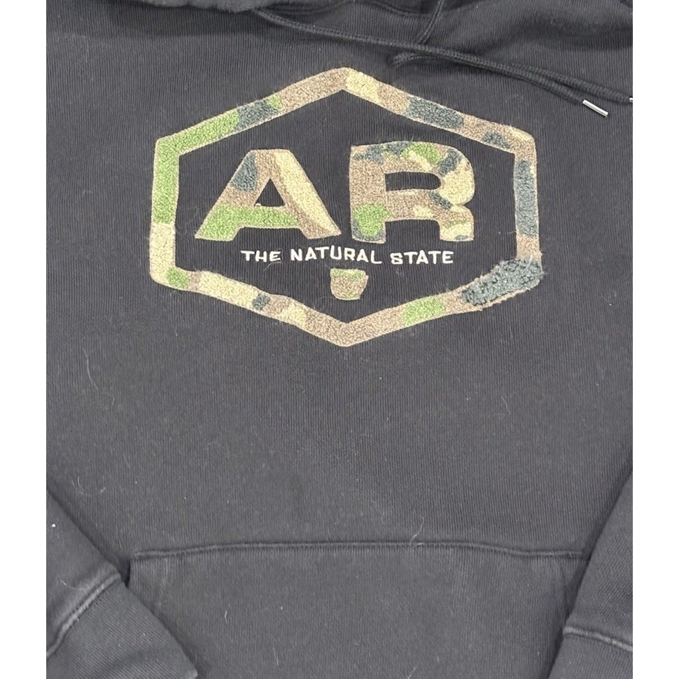 State Of mine State Hoodie Arkansas Small Black Camo Hoodie Men’s XXL
