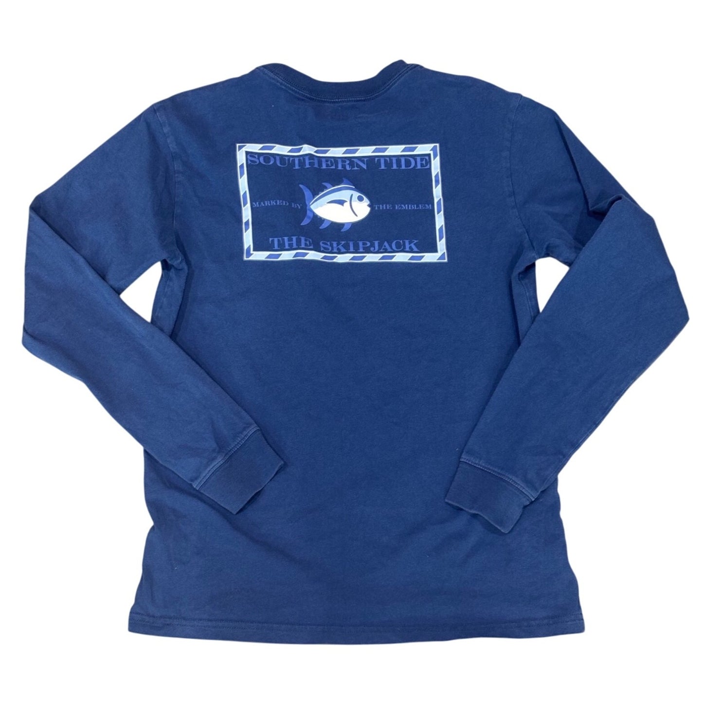Southern Tide boys Blue Long Sleeve T-Shirt XL 100% Cotton