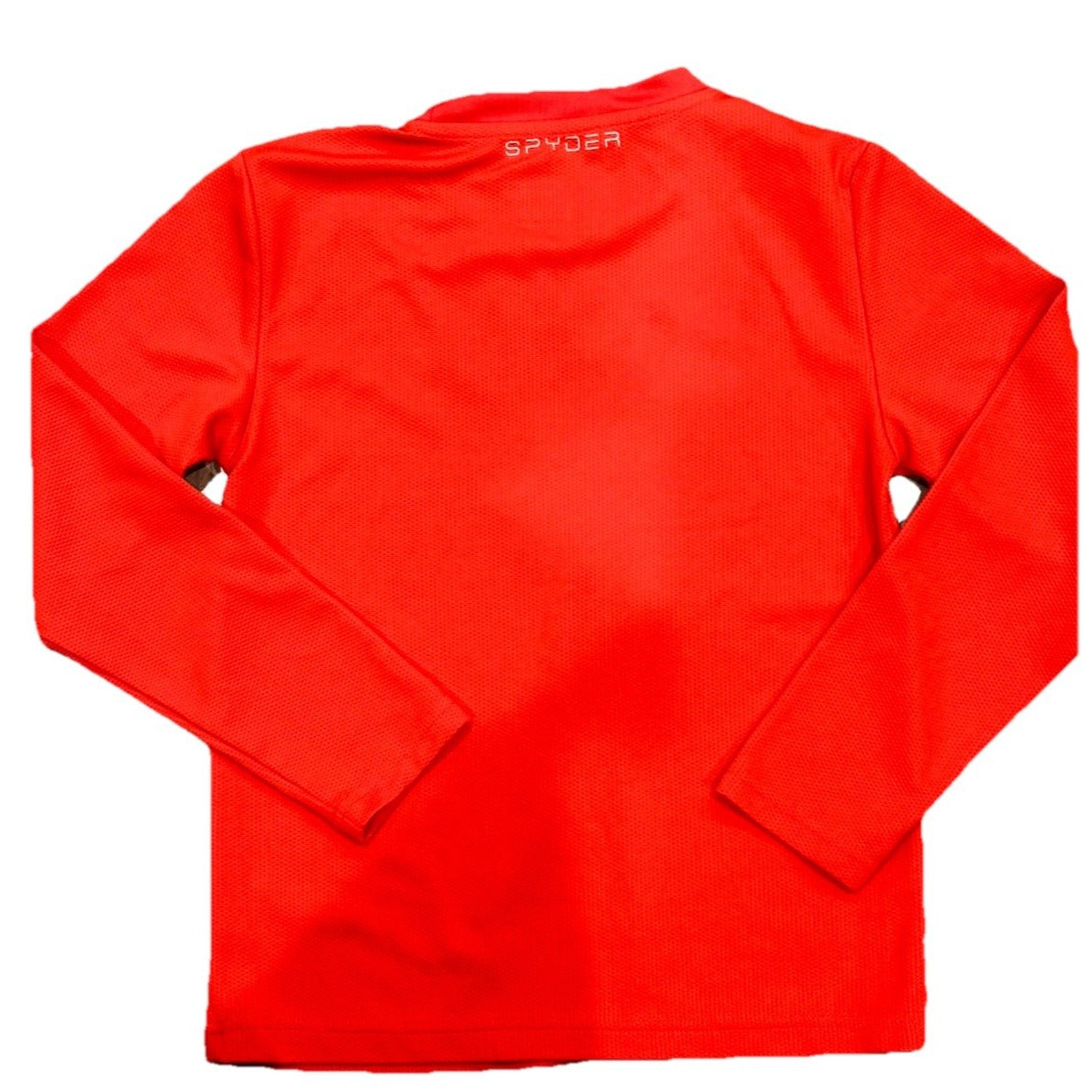 Spyder Youth Size M Red Long Sleeve Athletic T-Shirt Crew Neck