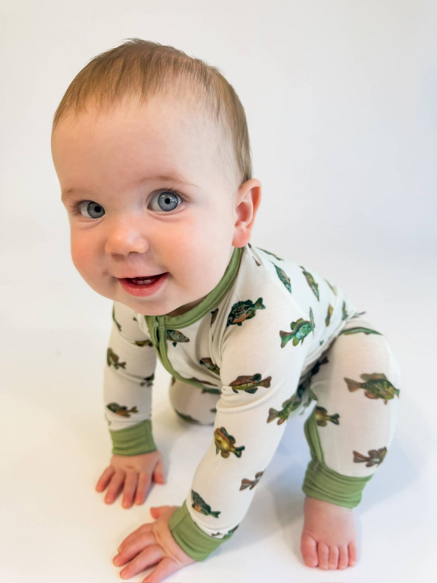Goosies Lake Fish - Convertible Zip PJs Bamboo