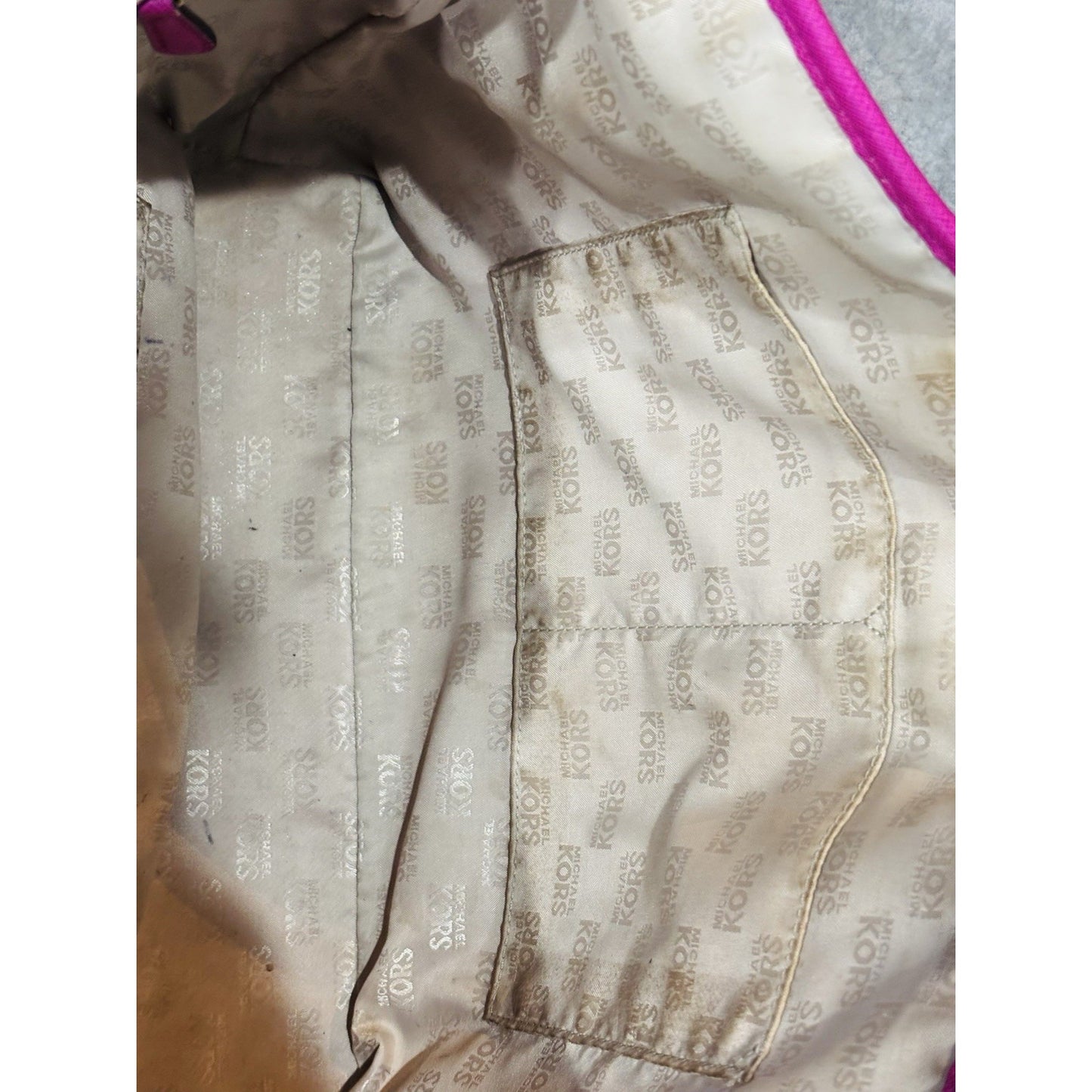 Michael Kors Hot Pink Tote Bag Great Condition!