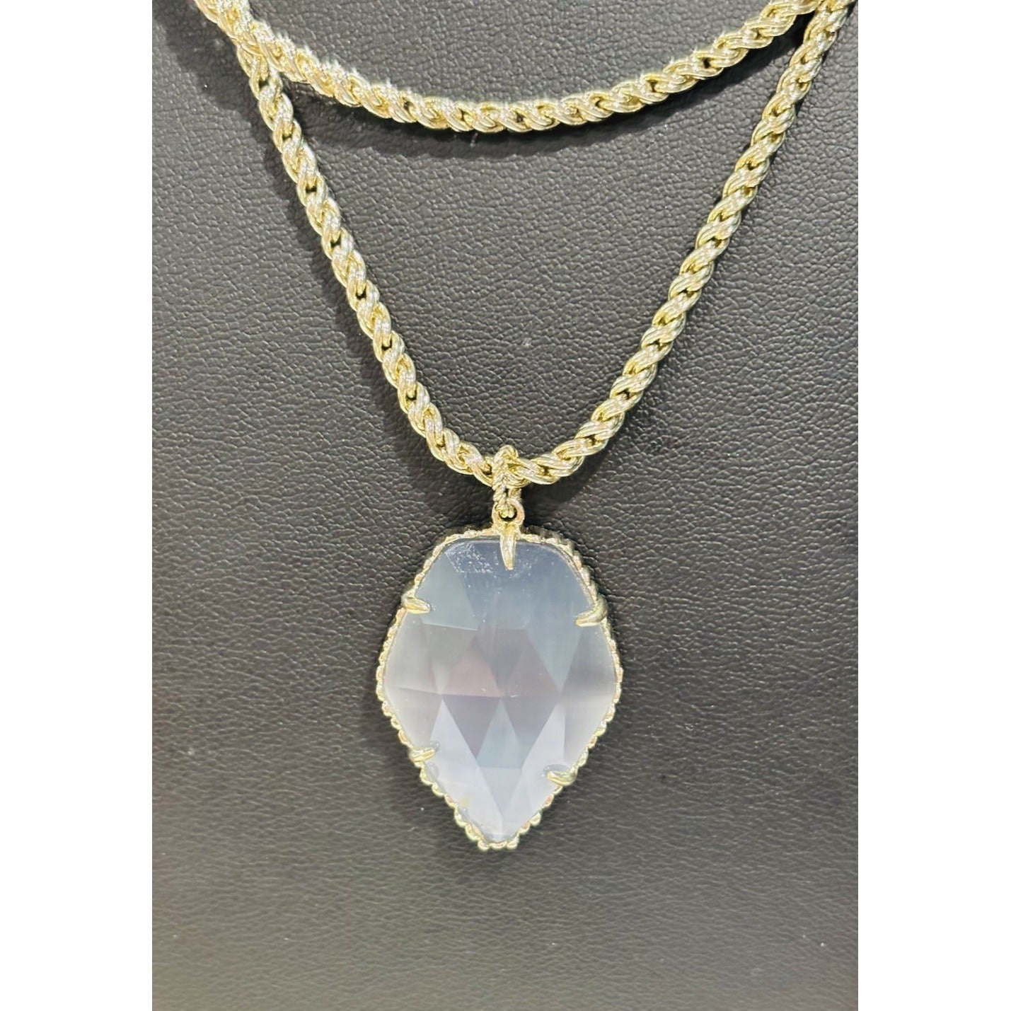 Kendra Scott Gold Corla  Necklace In Grey Cats Eye