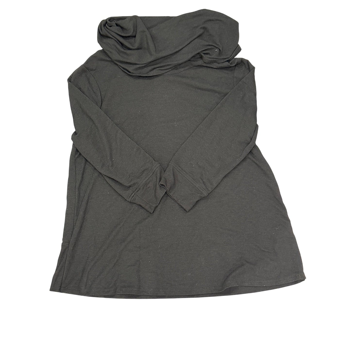 Westbound Black Cowl Neck Long Sleeve Tunic Top M Viscose/Polyester