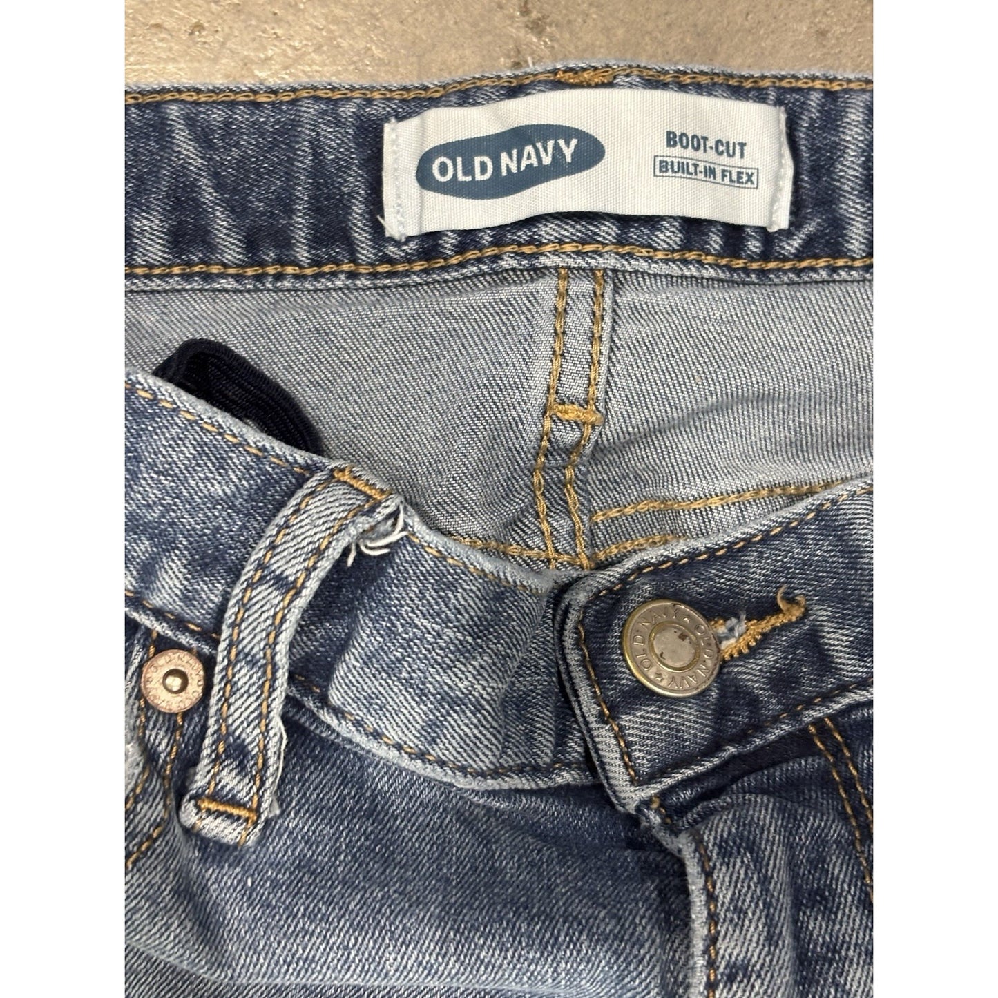 Old Navy Boys Jeans - Boot Cut - Size 14 Adjustable Waist