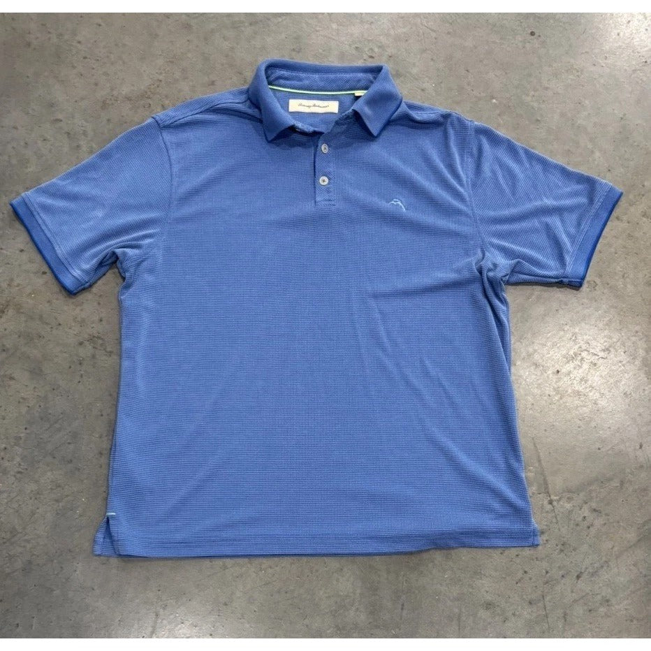 Tommy Bahama Polo Shirt Adult Medium Blue Large