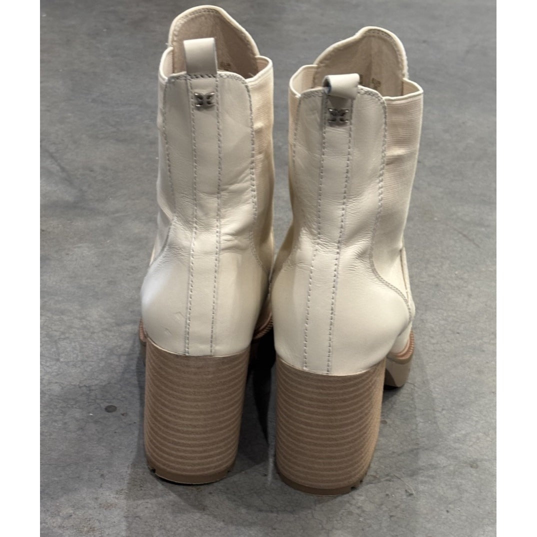 Sam Edelman Womens Rollins Western Boot STUNNING Sz 7.5 Ivory