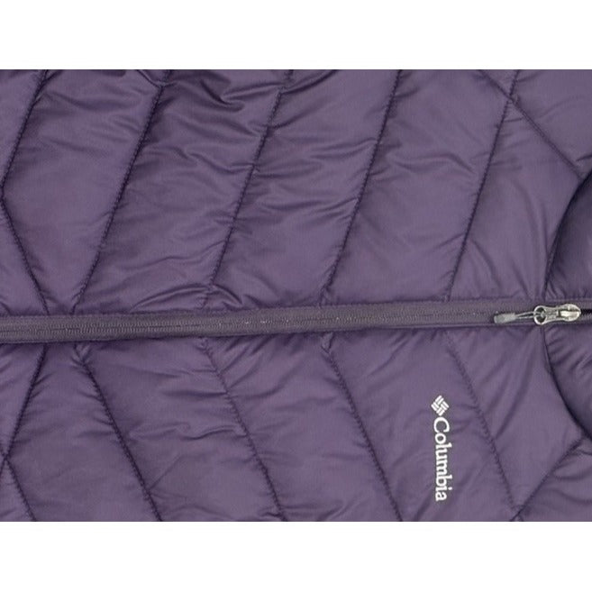 Columbia Puffer Vest Womens Large Purple Omni Heat