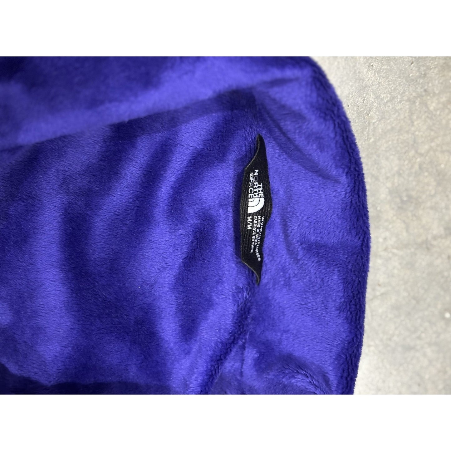 The North Face Windwall Full Zip Jacket Womens Size Medium Purple Fleece Lined