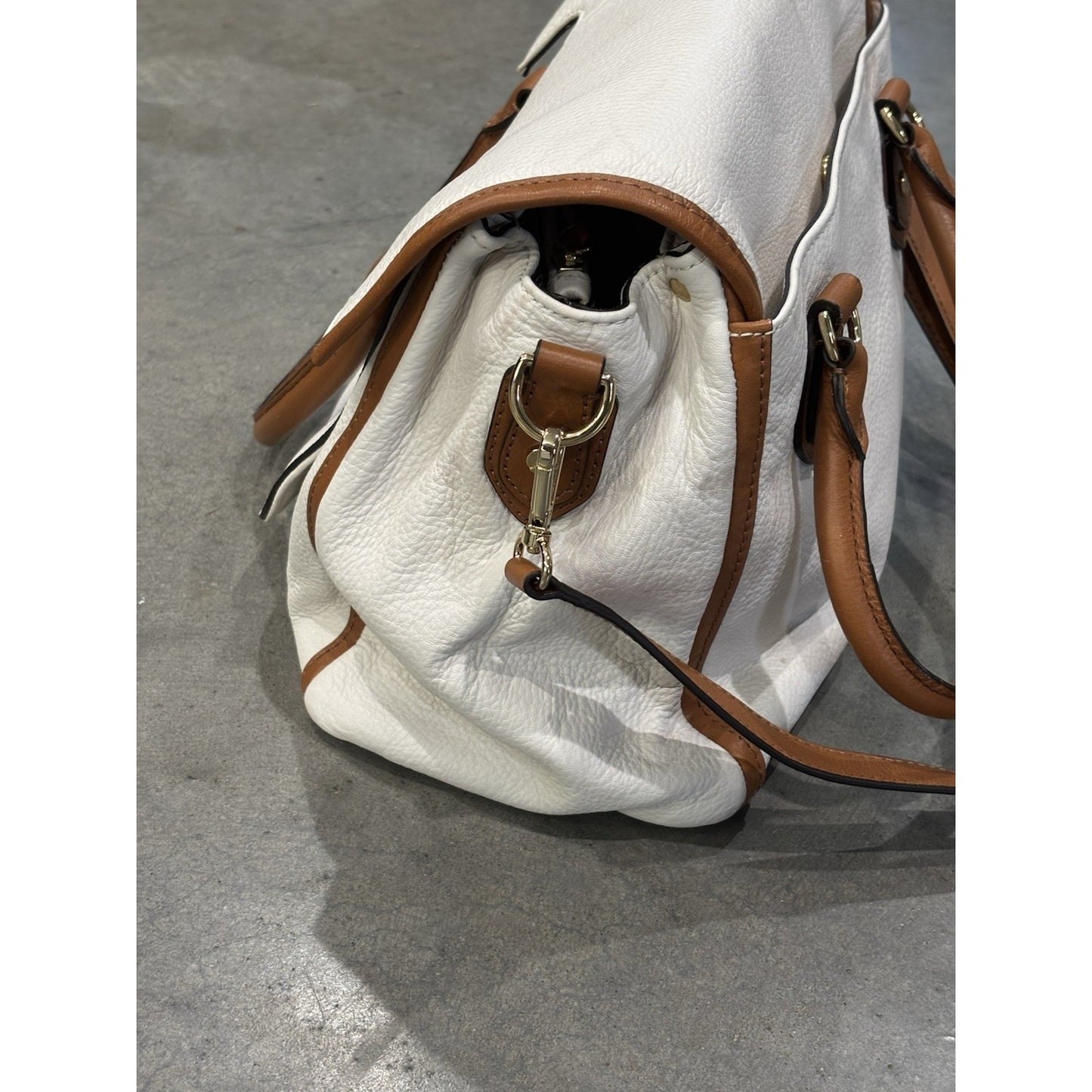 Genuine Leather Michael Kors Satchel Shoulder Crossing Bag