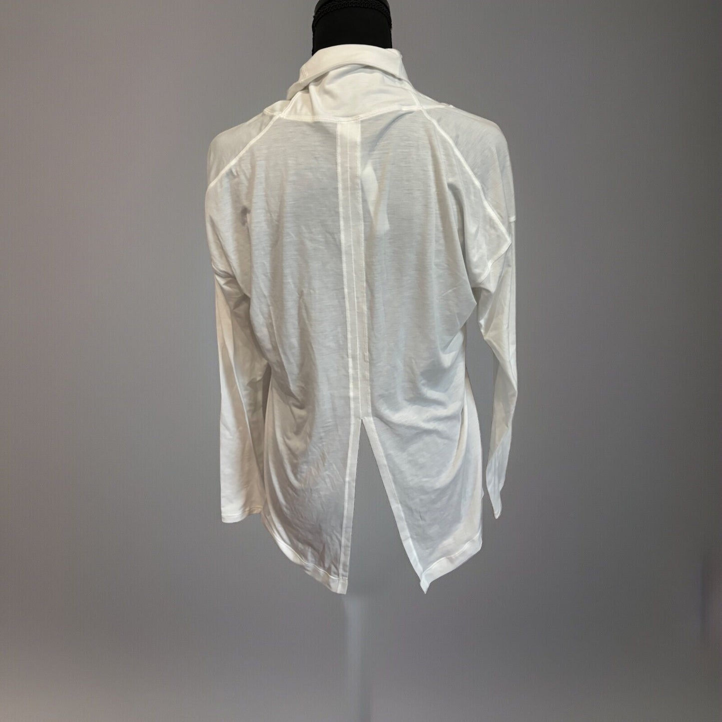 Lululemon Cowl Neck Top White With Back Split Size 4