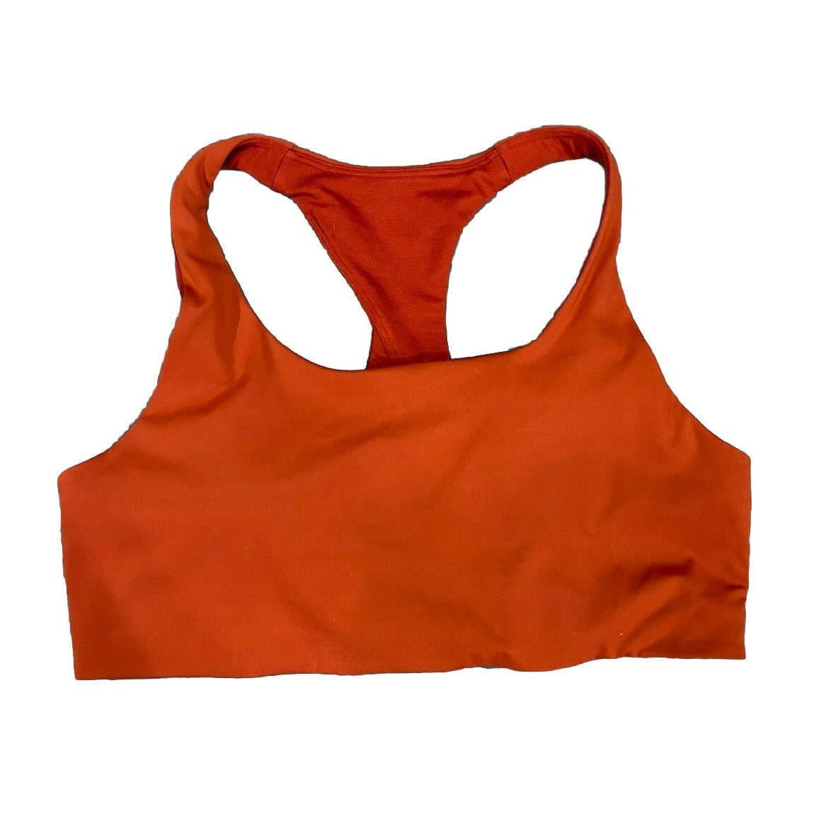 Lululemon Sports Bra Women's Size 8 Back Train Medium Support, Orange