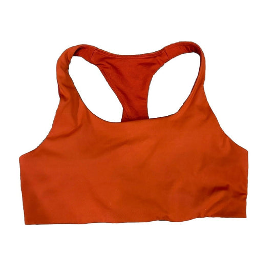 Lululemon Sports Bra Women's Size 8 Back Train Medium Support, Orange