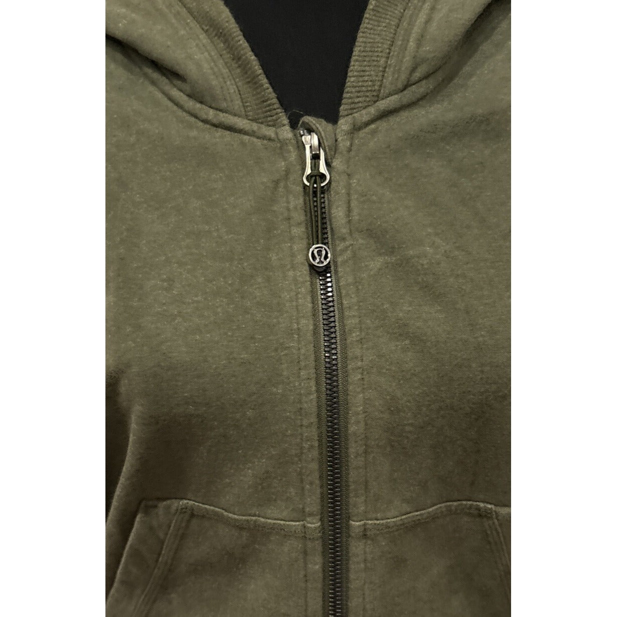 Lululemon HOLD YOUR OM HOODIE Jacket ~ Heathered Fatigue Green Size 4