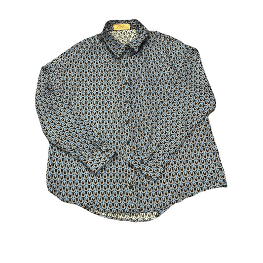 Stella Patterned Button Up Shirt In Oversized Small Very Soft