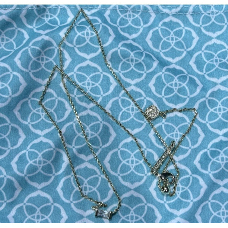 Kendra Scott Gold Juliette Necklace In Cubic Zirconia