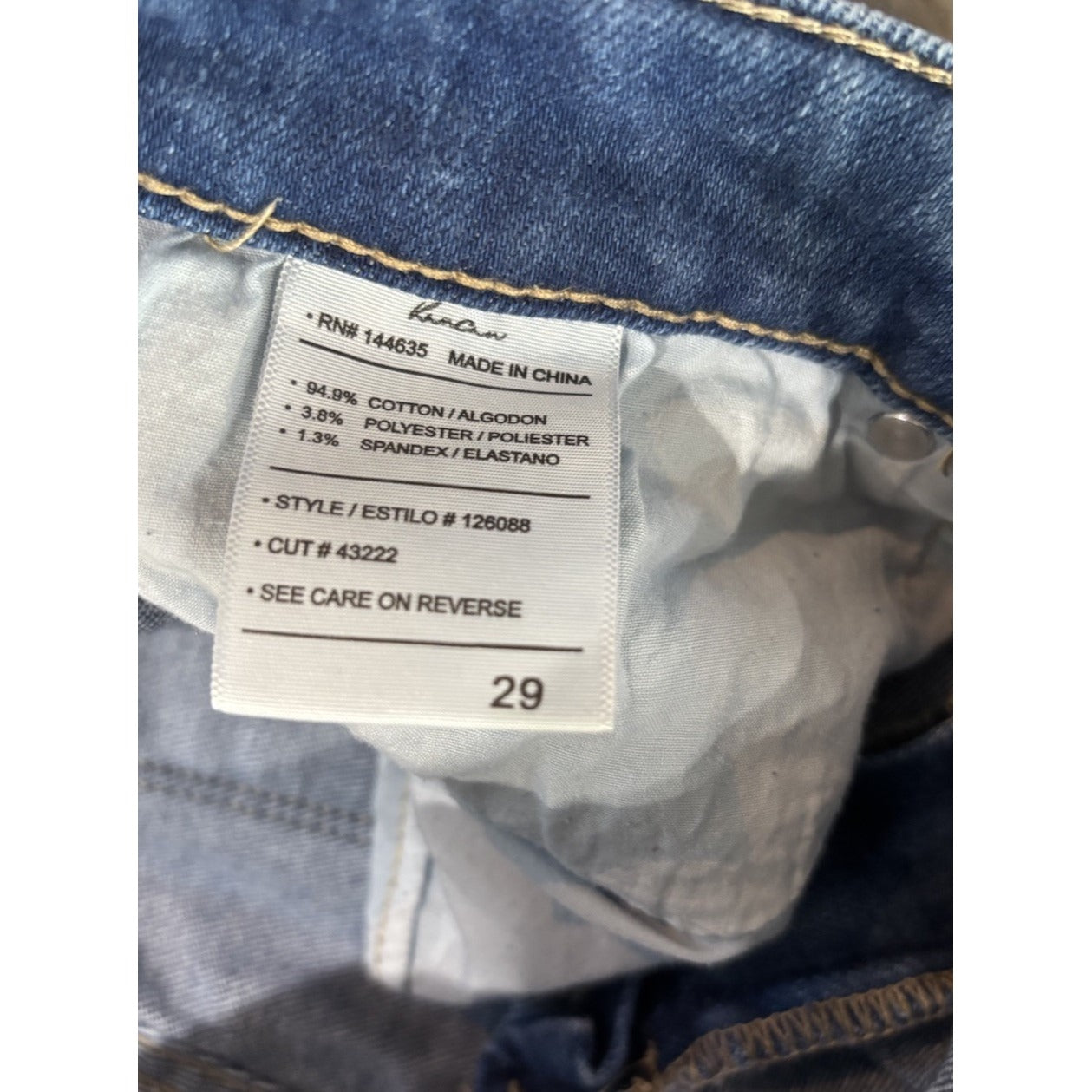 Kancan Maurice’s Mid Rise Frayed Hem Blue Jeans Size 29