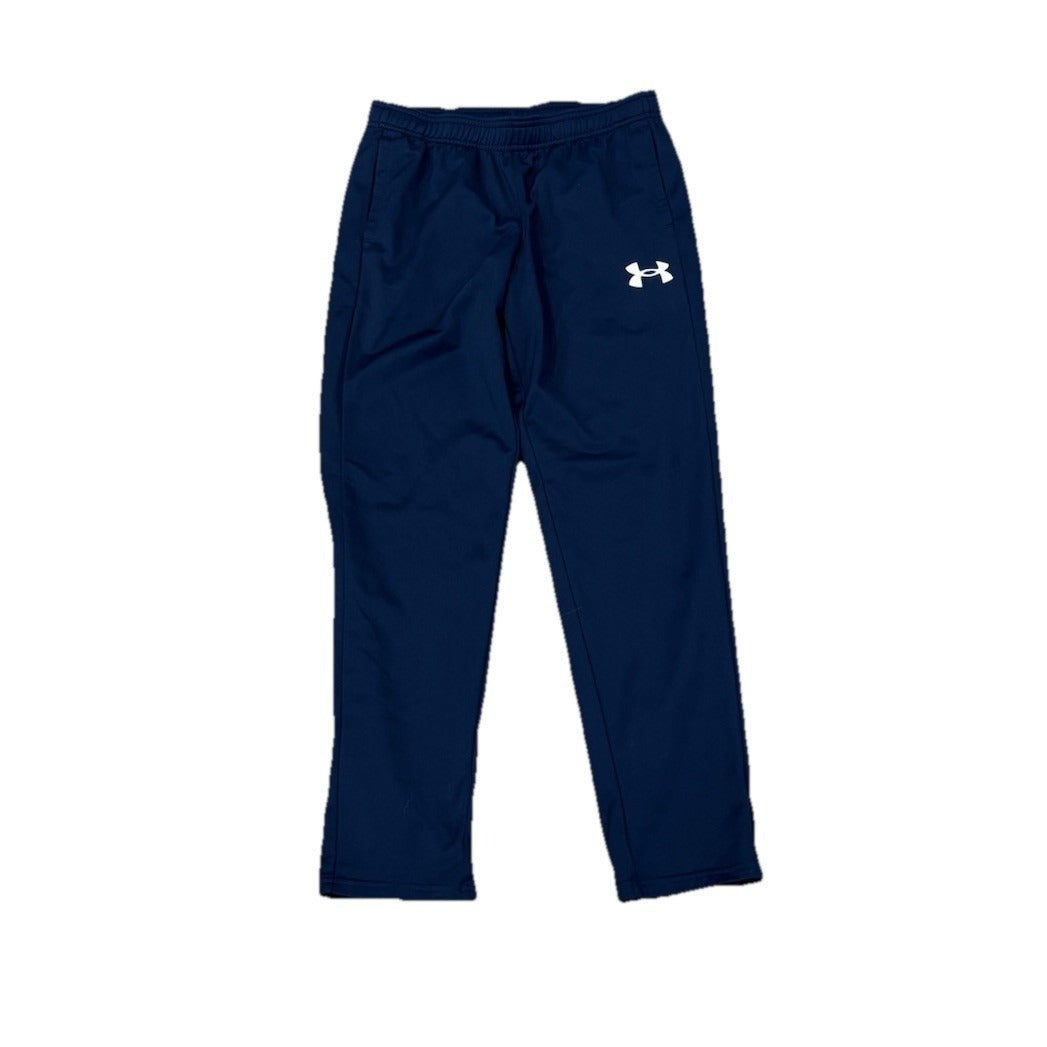 Under Armour Boy's Straight Black Fleece Lined Elastic Waist Sweatpants Size YL