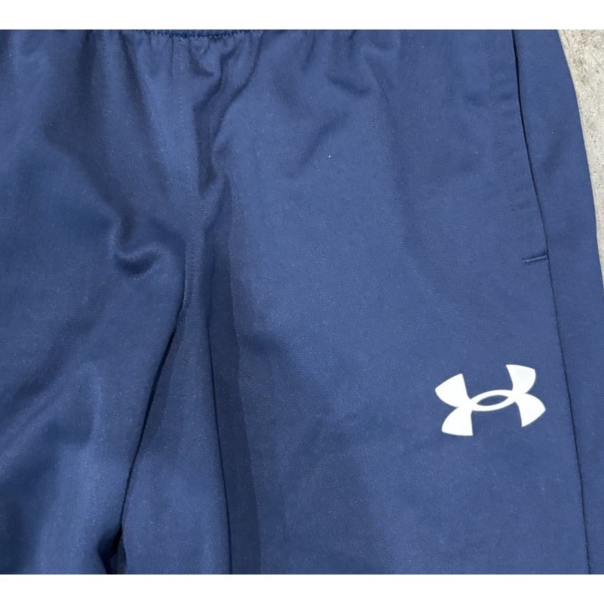 Under Armour Boy's Straight Black Fleece Lined Elastic Waist Sweatpants Size YL