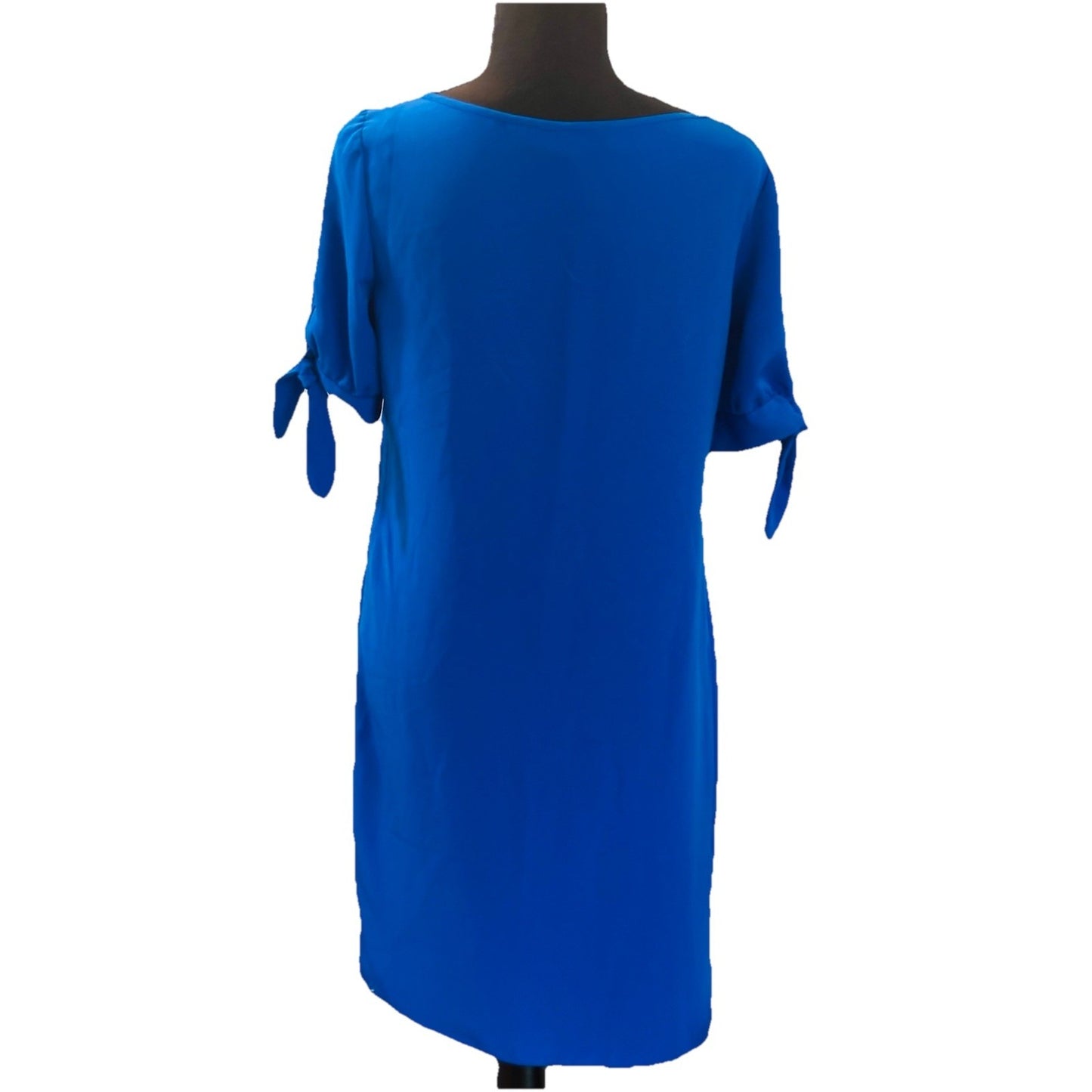 DONNA RICCO Dress Royal Blue Shot Sleeve Shift Size 4