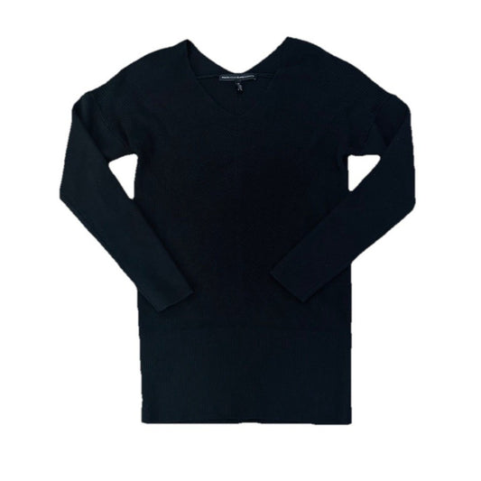 White House Black Market Long Black Sweater Size Medium