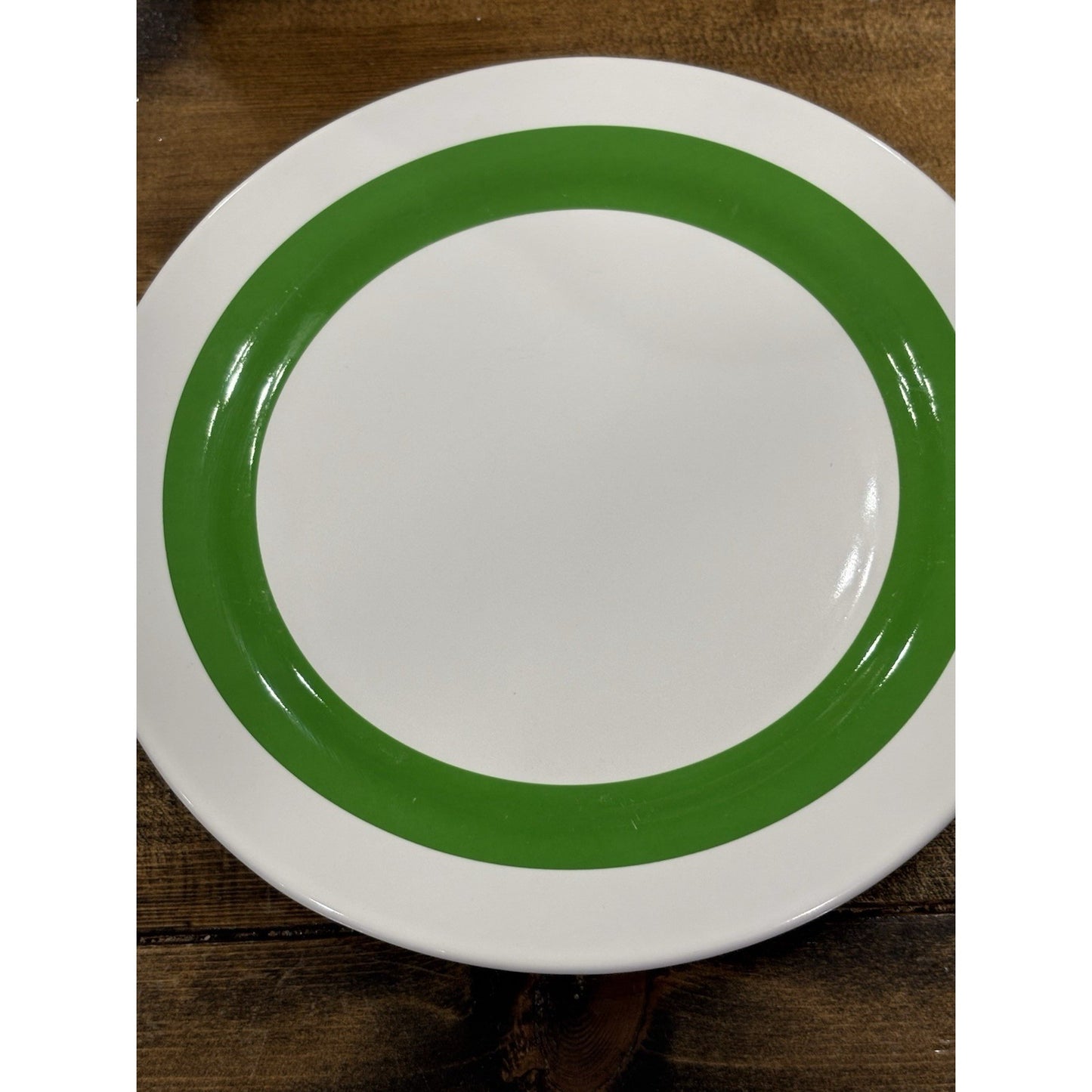 5 KATE SPADE Lenox Salad Dessert Plates Rainey Street Stripe Green Discontinued