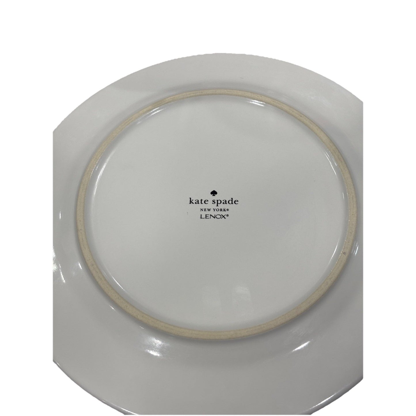 5 KATE SPADE Lenox Salad Dessert Plates Rainey Street Stripe Green Discontinued