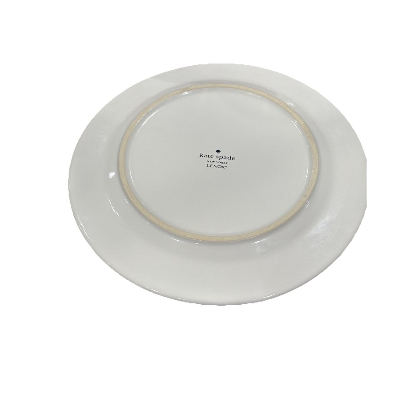 5 KATE SPADE Lenox Salad Dessert Plates Rainey Street Stripe Green Discontinued