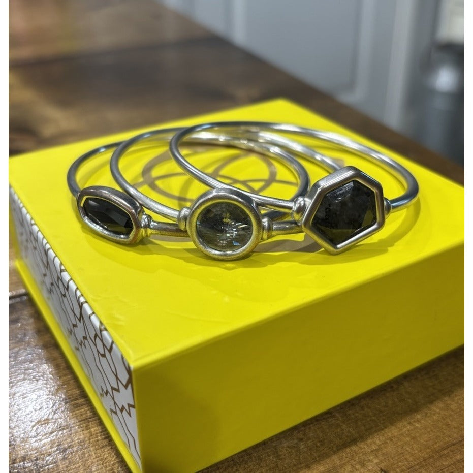 Kendra Scott Natalia Silver 3 Bracelet Bundle