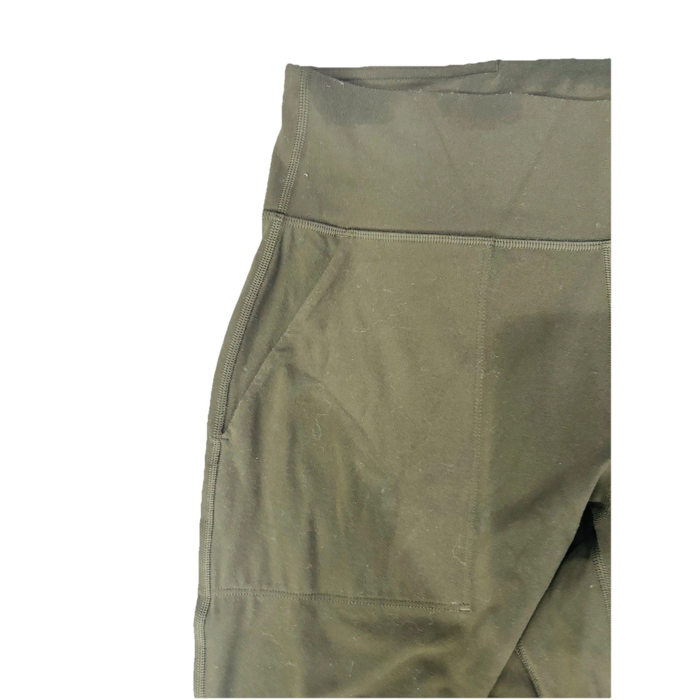 Lululemon Align Mid-Rise Cropped Jogger Pant 27” Sz 8 Dark Olive Green Women’s