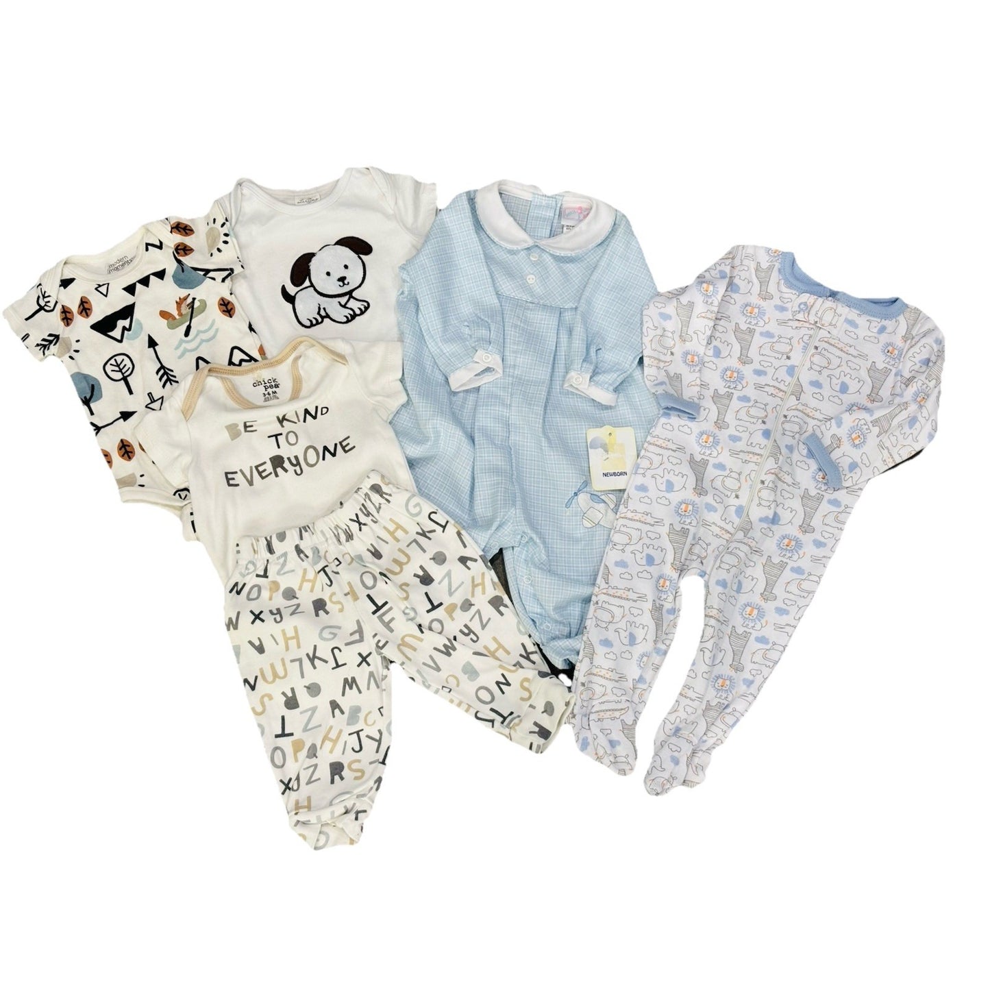 Chick Pea Swiggles Newborn - 3 Mo Baby Boy Lot