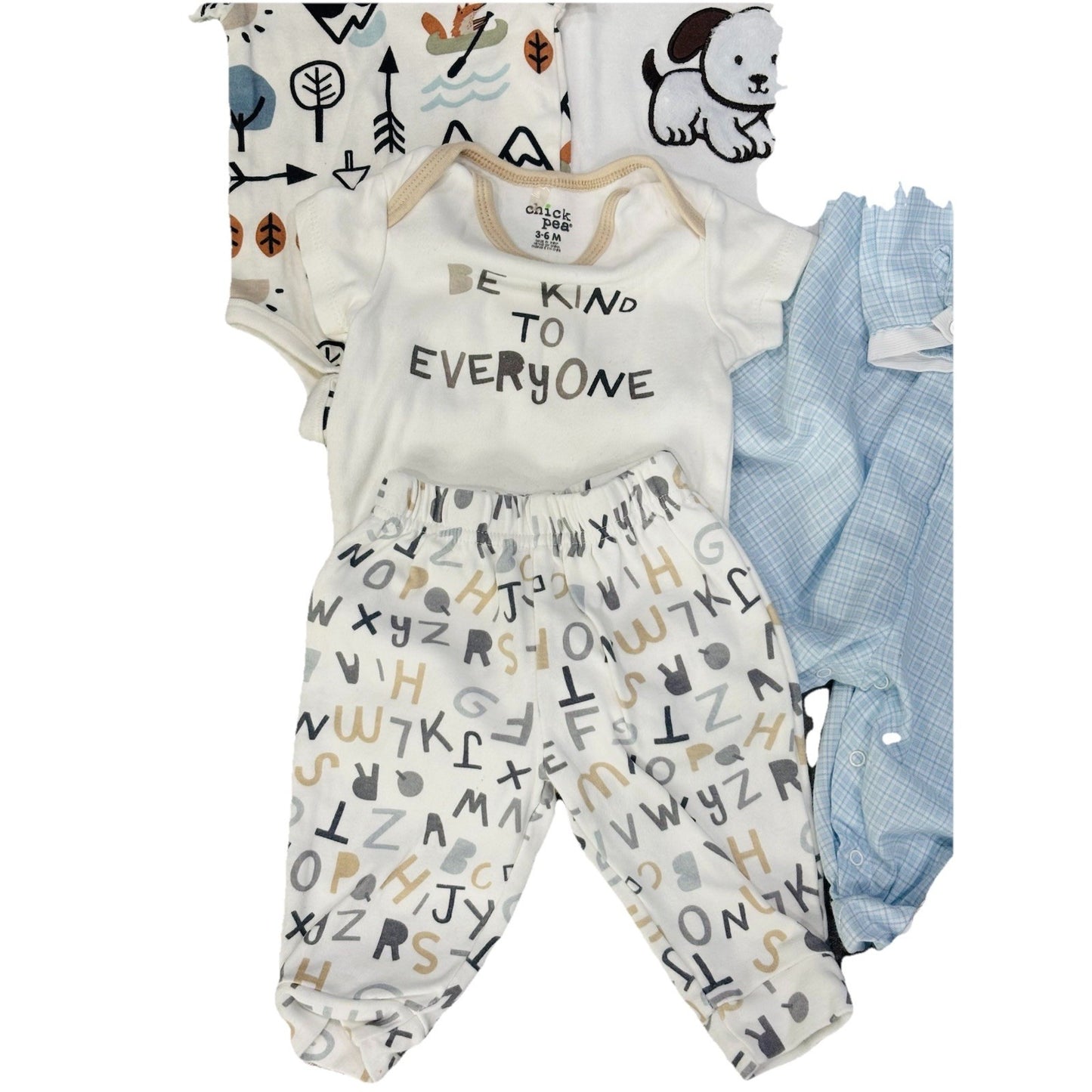 Chick Pea Swiggles Newborn - 3 Mo Baby Boy Lot