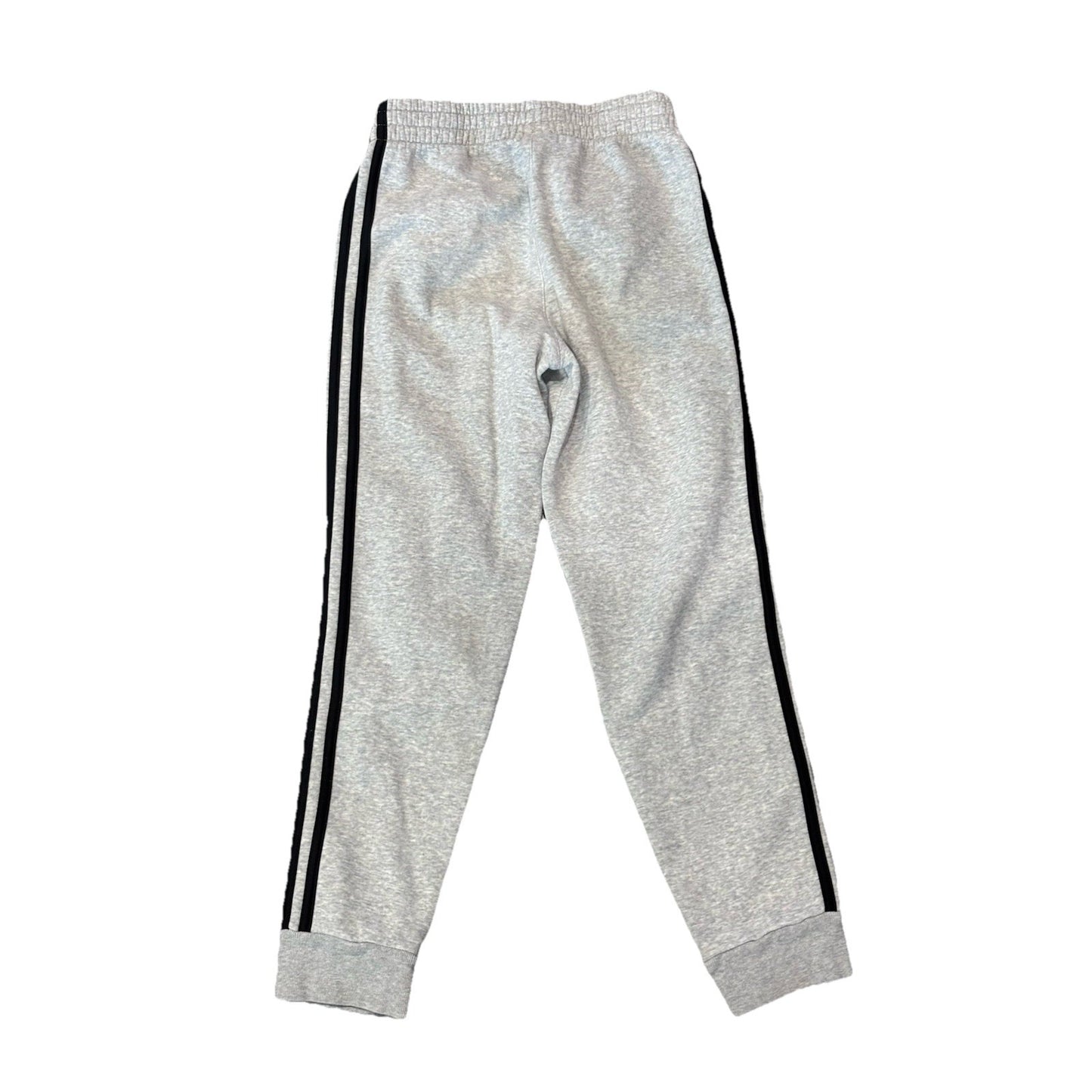 Adidas 3 Stripe Fleece Joggers In Gray Size YM