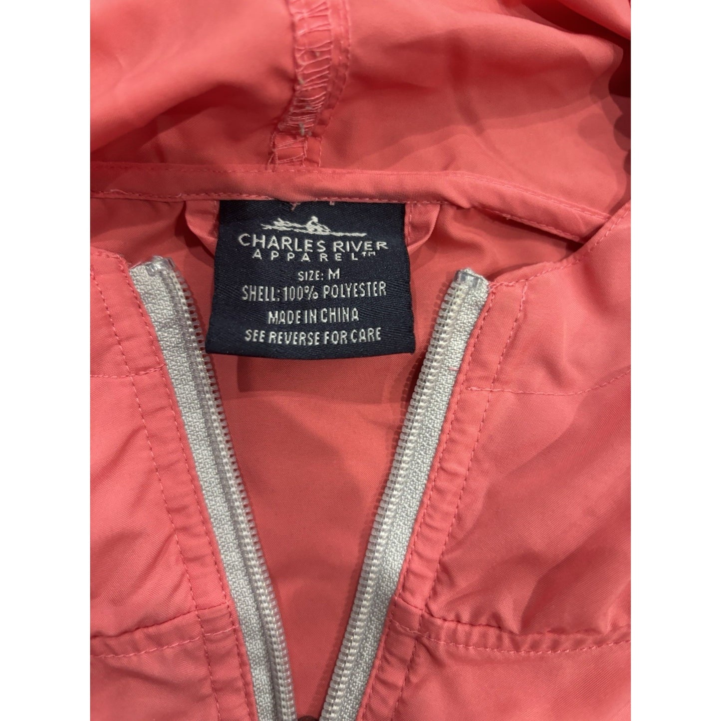 Charles River Pack N Go Pullover Coral Size Medium