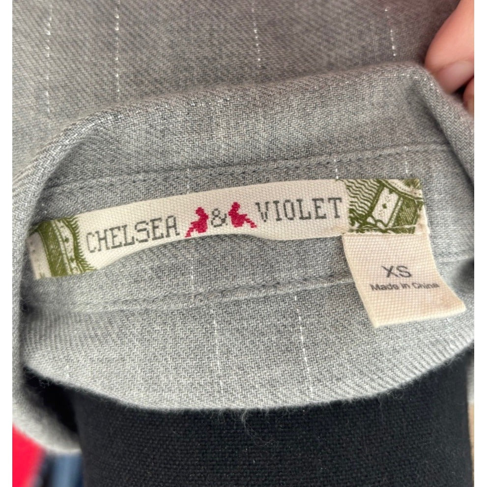Chelsea & violet Gray Shirt Dress Very Soft Size XS