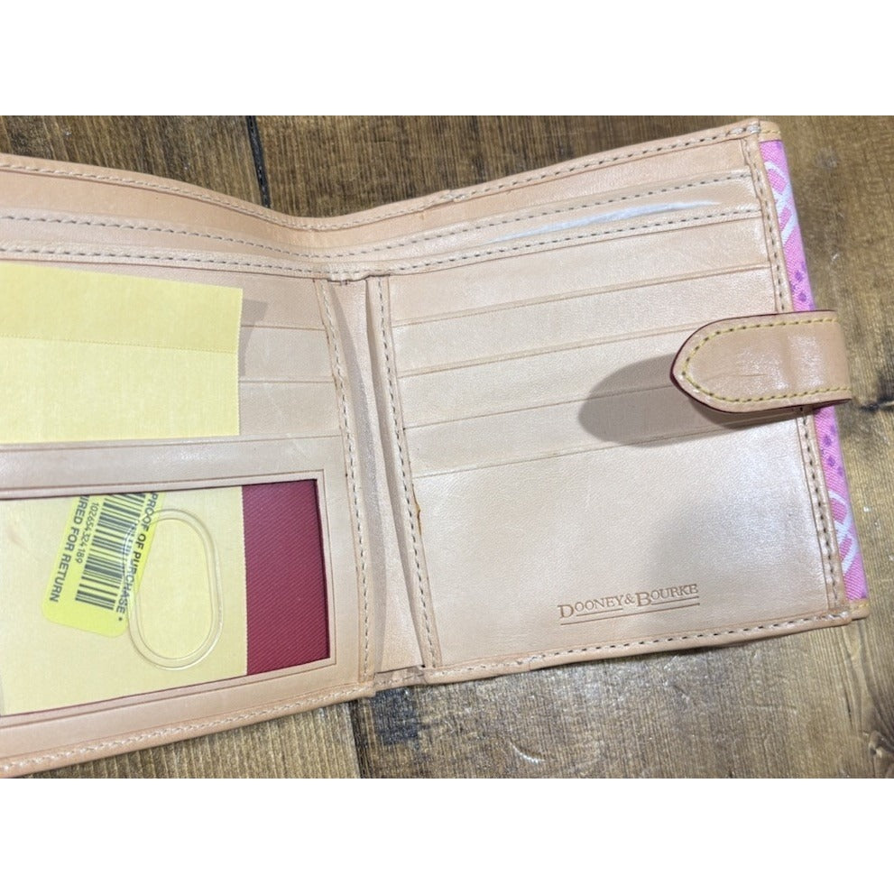 Dooney and Bourke Wallet Pink And Purple Canvas NWT