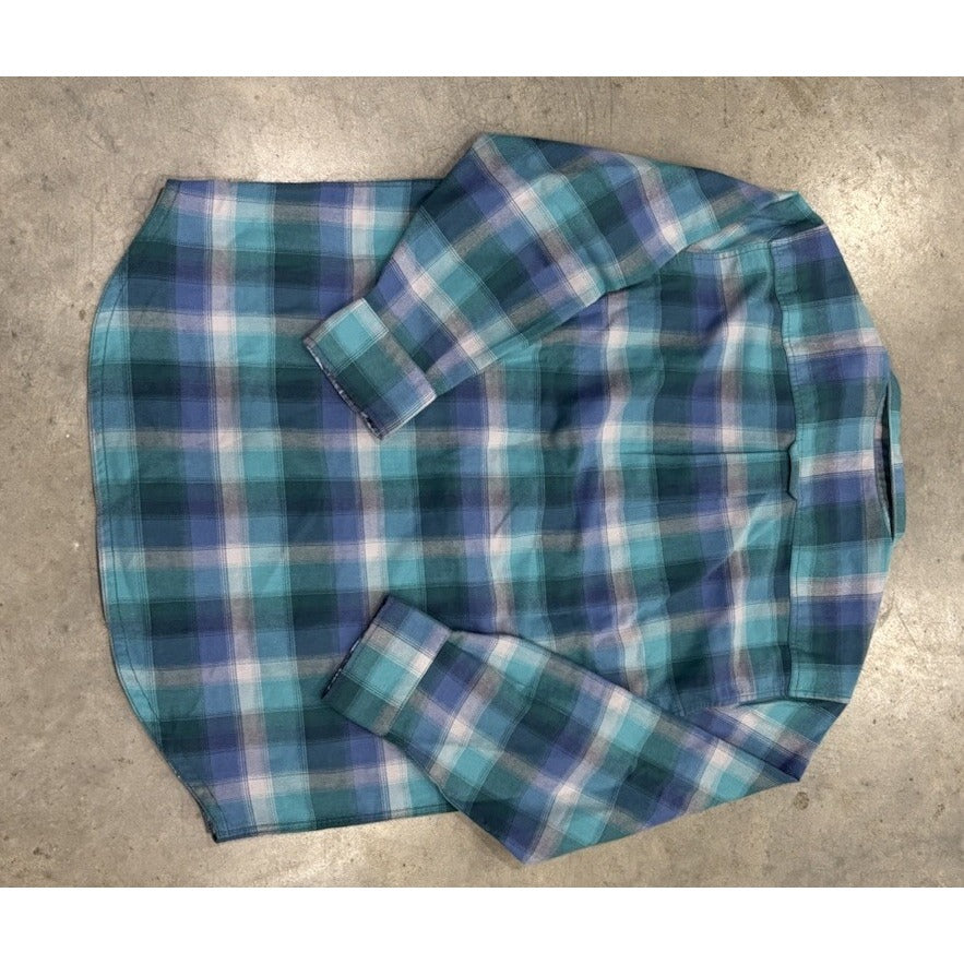 Tommy Bahama Canyon Beach Fireside Check Flannel Button-Up Shirt Size Large NWT