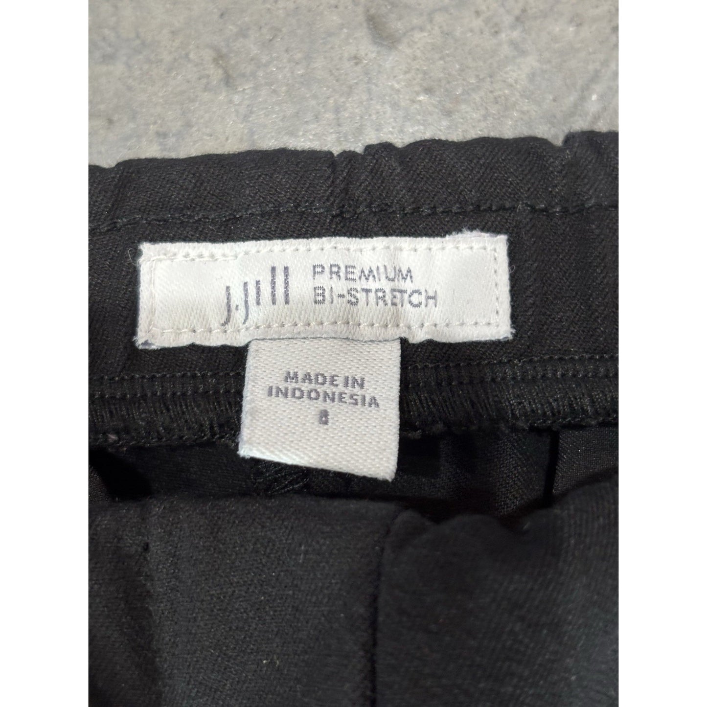 J. Jill Womens Pants Black Size 8 Premium Bi-Stretch Career Cotton Rayon Blend