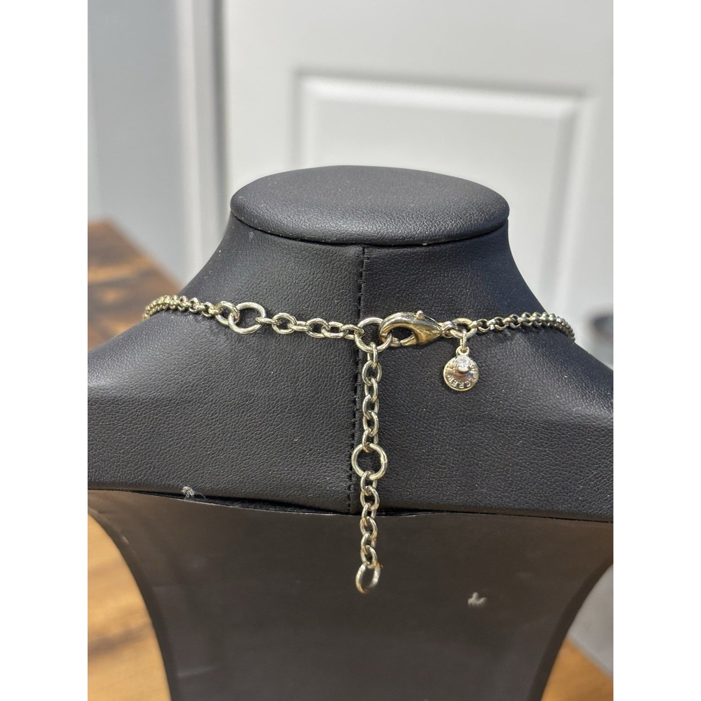 J. Crew Pink Green Gray Soft Pastel Oval Statement Bib Necklace