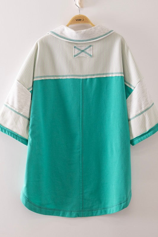 Very J Oversized Sleeve Casual Knit Top