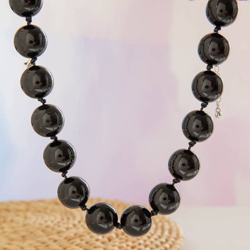 BOHO CHUNKY COLORFUL BEADED STATEMENT NECKLACE | 40NK9606