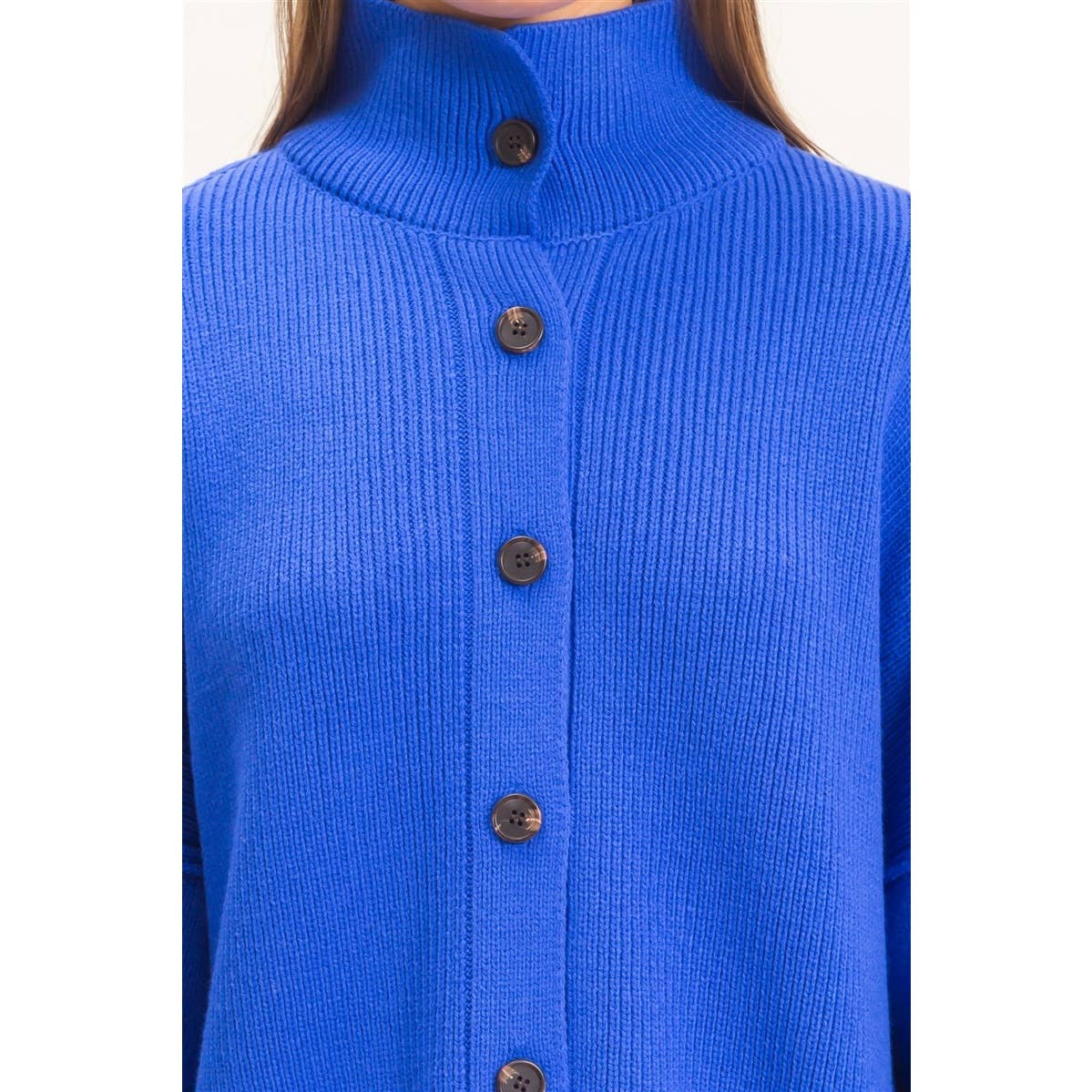 High Neck Oversized Cardigan