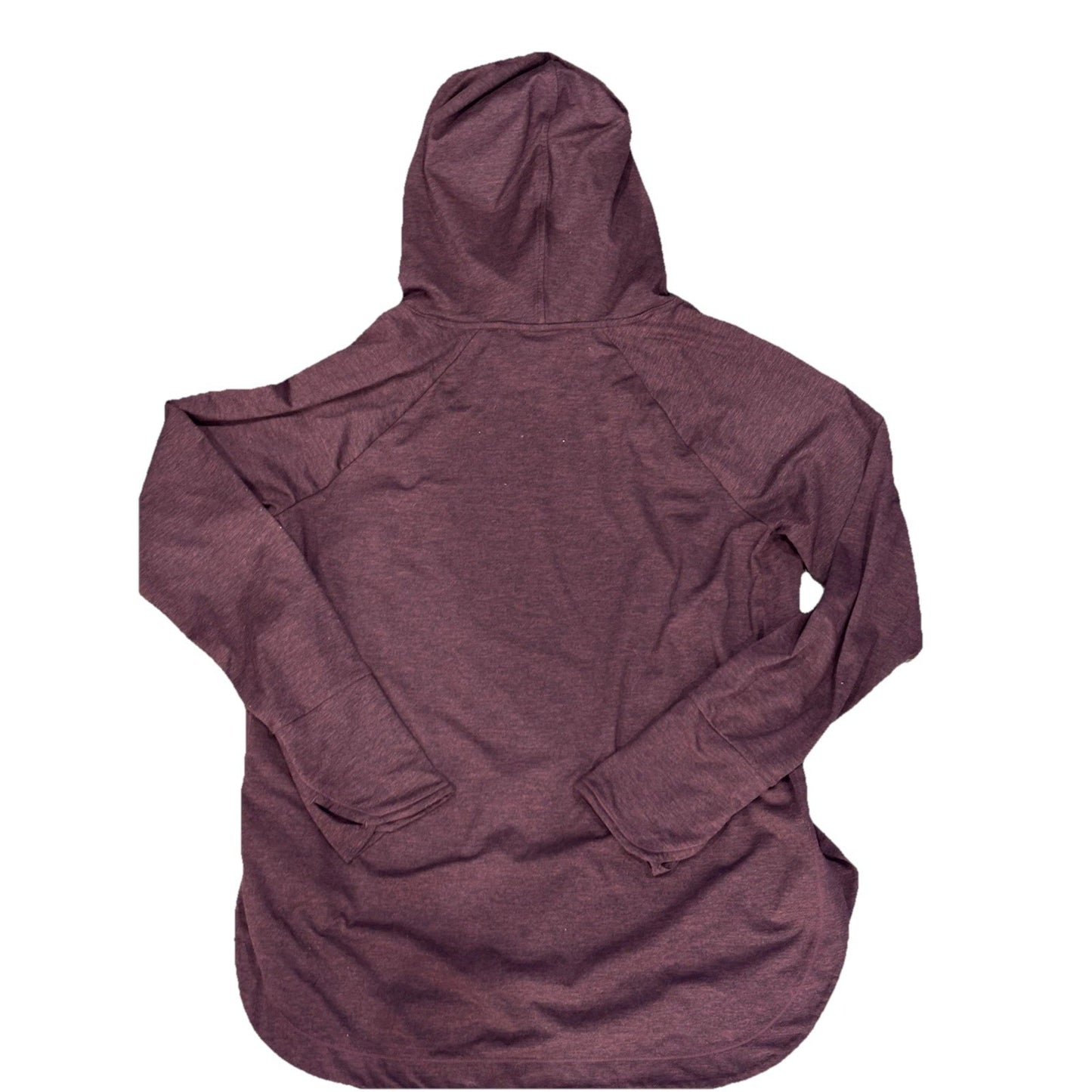 Athleta Hoodie Women’s Maroon Long Sleeve Sweatshirt Pullover High Neck Sz XL