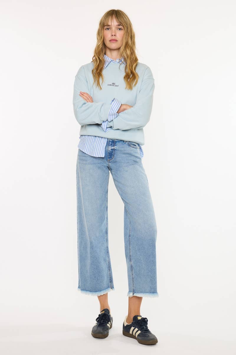 Kan Can CRATER MID RISE CROP WIDE-KC20116L