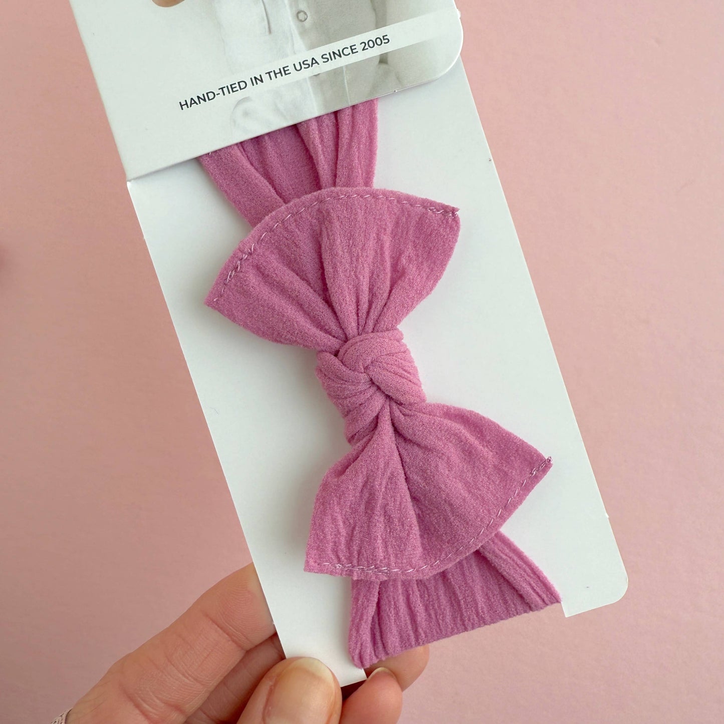 Baby Bling® Itty Bitty Knot small soft nylon bow headband